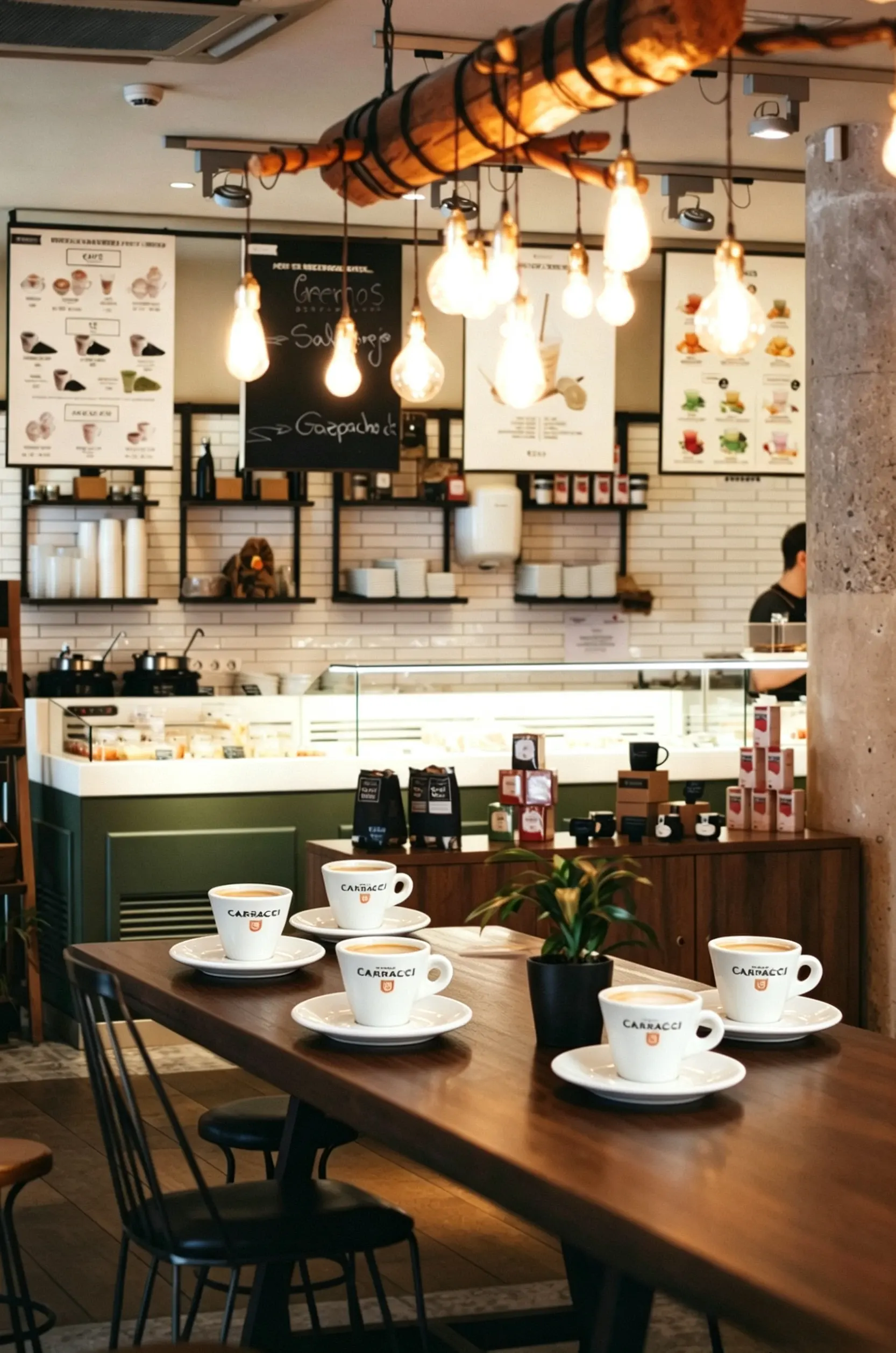 Ceramic mugs and cups for cafes
