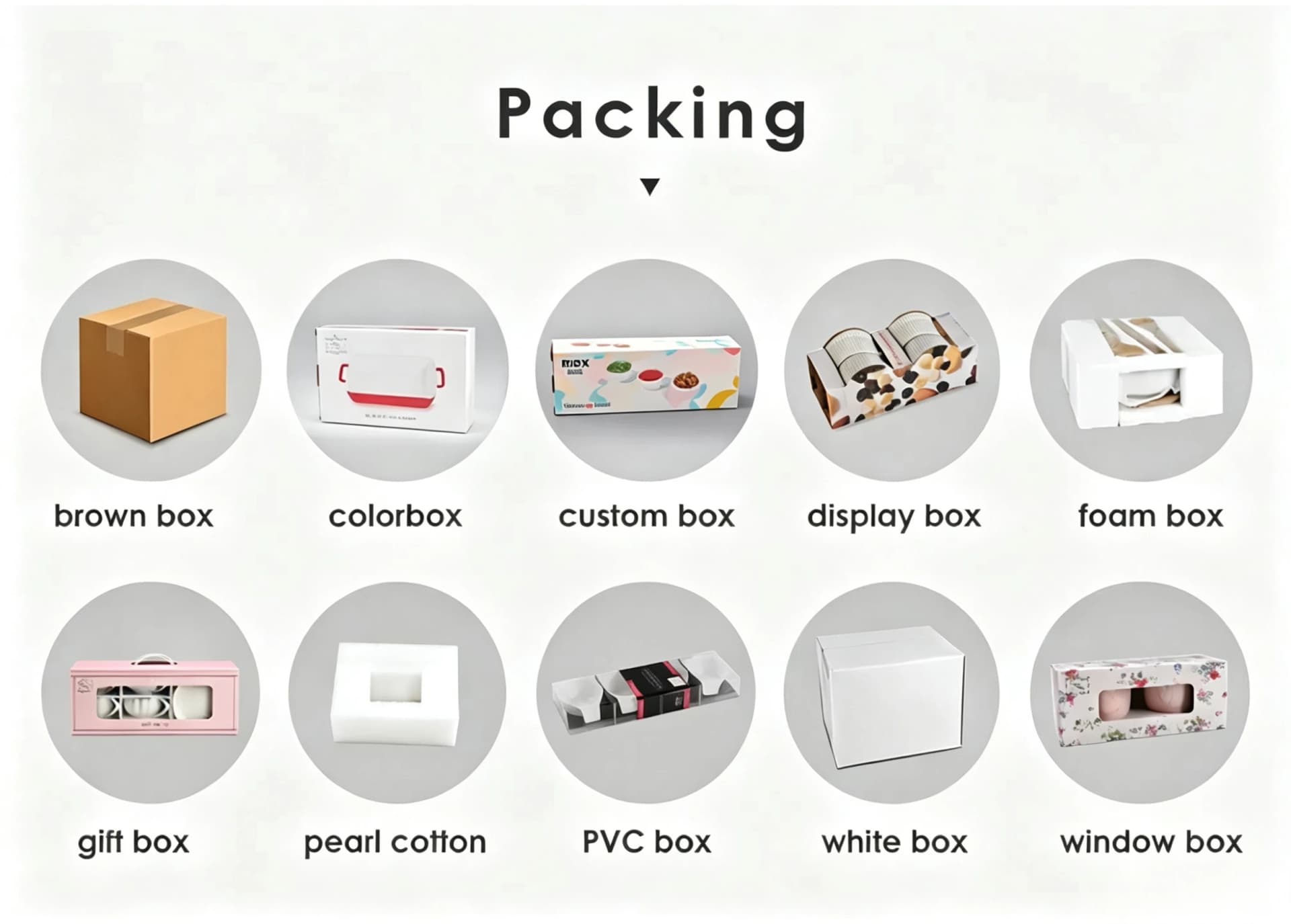 OEM/ODM ceramic dinnerware custom packaging solutions, including gift sets, hang tags, and retail-ready boxes for wholesale orders.